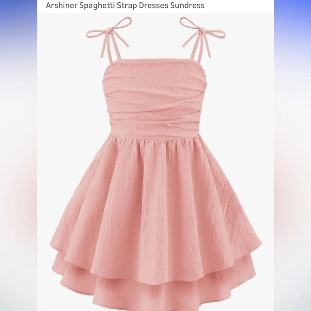 Arshiner Girls spaghetti strap sundress